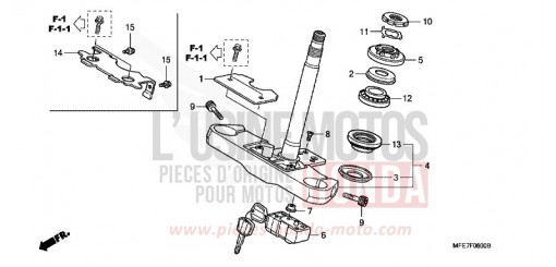 STEERING STEM VT750C28 de 2008